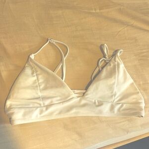 White bikini top